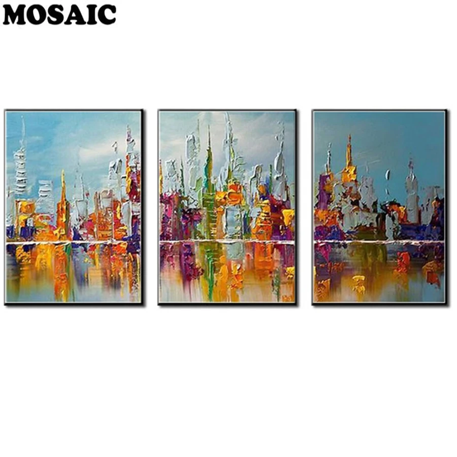 5d cross stitch embroidery diamond 3 Pieces/set Abstract city diamond painting Full resin square mosaic picture room decor
5d cross stitch embroidery diamond 3 Pieces/set Abstract city diamond painting Full resin square mosaic picture room decor