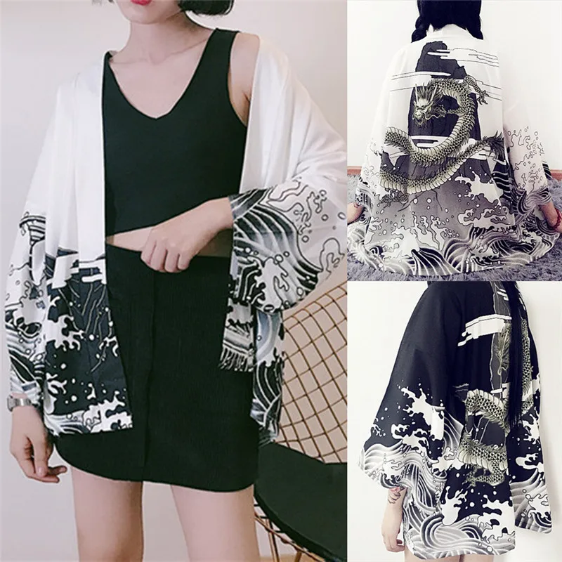 Dragon Waves Printed Chiffon Sun Protection Cardigan Kimono Outerwear Sun Shirt Summer Women Clothing Outerwear
Dragon Waves Printed Chiffon Sun Protection Cardigan Kimono Outerwear Sun Shirt Summer Women Clothing Outerwear