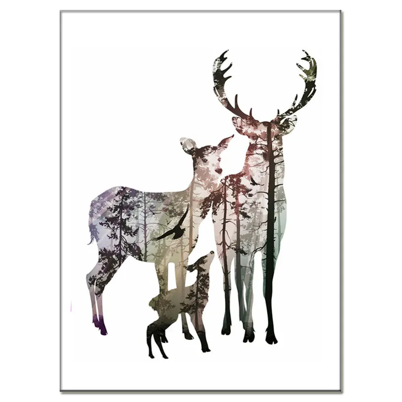 Printed ideas Nordic Style Forest Canvas Art deer Painting Poster animal Wall Pictures for Home Decoration cheap picture
Printed ideas Nordic Style Forest Canvas Art deer Painting Poster animal Wall Pictures for Home Decoration cheap picture
