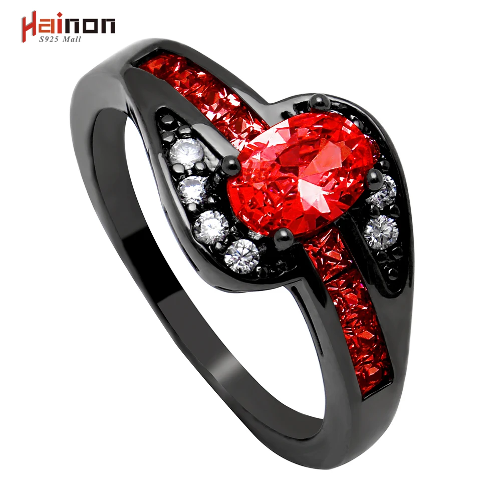 Женское Винтажное кольцо с черным покрытием фианитом|cz rings|fashion rings for womenrings women |