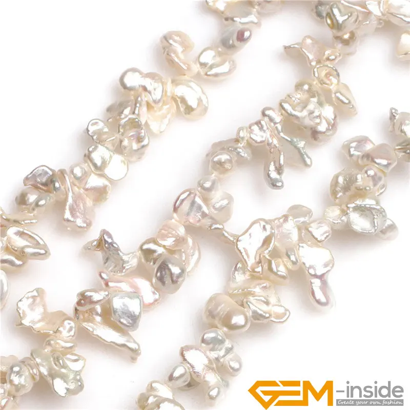 Top Drilled White Flat Freeform Natural Freshwater Cultured Pearls Beads DIY Beads For Jewelry Making Strand 15 Inch
Top Drilled White Flat Freeform Natural Freshwater Cultured Pearls Beads DIY Beads For Jewelry Making Strand 15 Inch