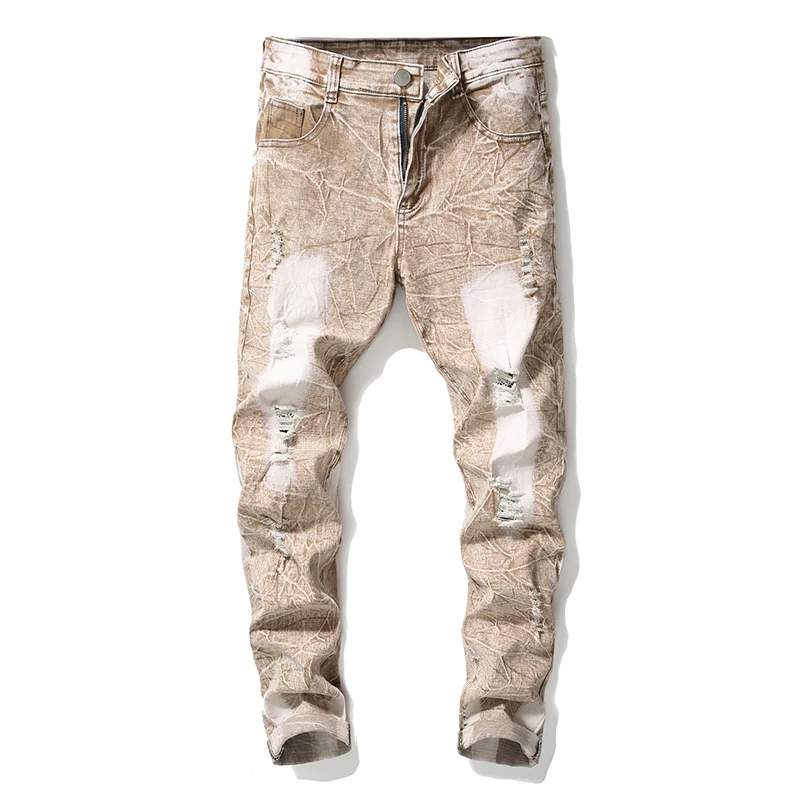 Idopy Fashion Mens Casual Ripped Holes Jeans Straight Slim Fit Denim Pants Classic Vintage Washed Trousers For Male
Idopy Fashion Mens Casual Ripped Holes Jeans Straight Slim Fit Denim Pants Classic Vintage Washed Trousers For Male