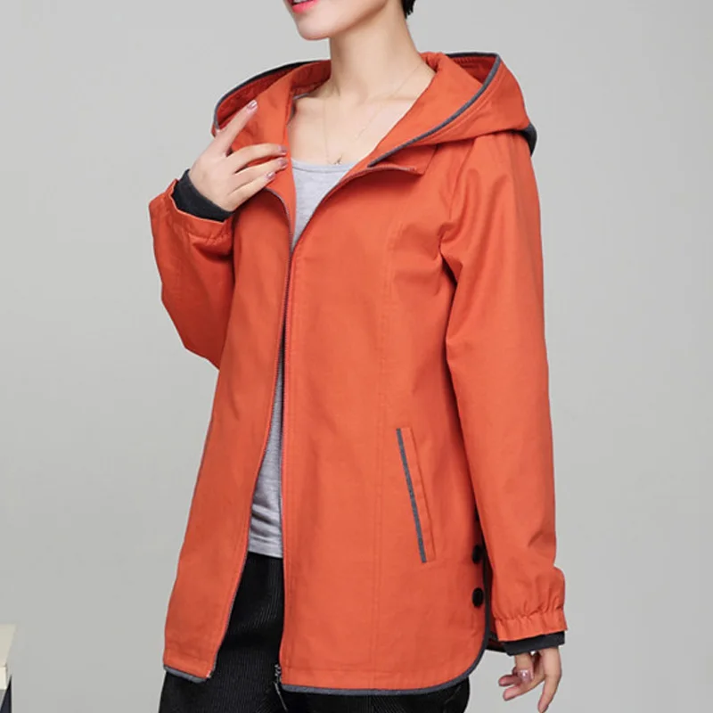 2020 spring Middle-aged Large size Loose jacket Casual Cotton Windbreaker female tops Hooded New Fashion Women IOQRCJV T18
2020 spring Middle-aged Large size Loose jacket Casual Cotton Windbreaker female tops Hooded New Fashion Women IOQRCJV T18