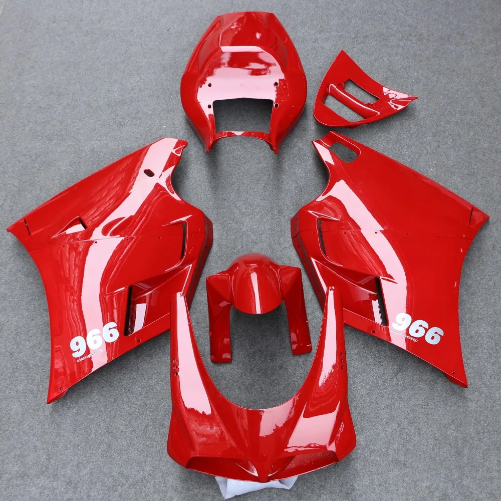 Комплект обтекателей из АБС пластика для кузова подходит мотоциклов Ducati 748 916 996 998
