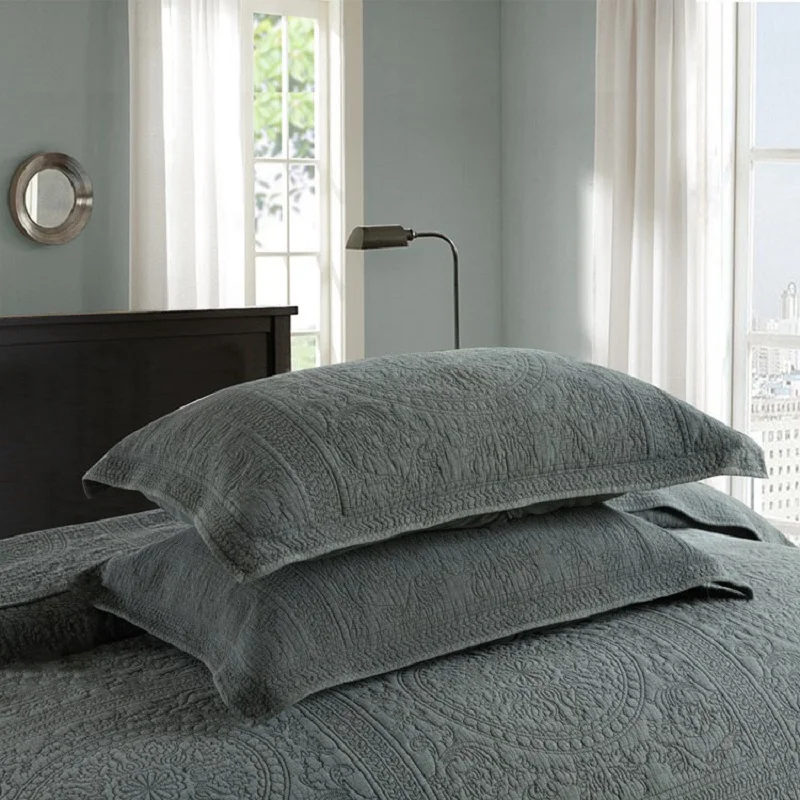CHAUSUB Quality Plain Cotton Quilt Set 3pcs Solid Embroidered Bedspread Quilted Bed Cover Sheets KING Size Quilts Coverlet Set
CHAUSUB Quality Plain Cotton Quilt Set 3pcs Solid Embroidered Bedspread Quilted Bed Cover Sheets KING Size Quilts Coverlet Set