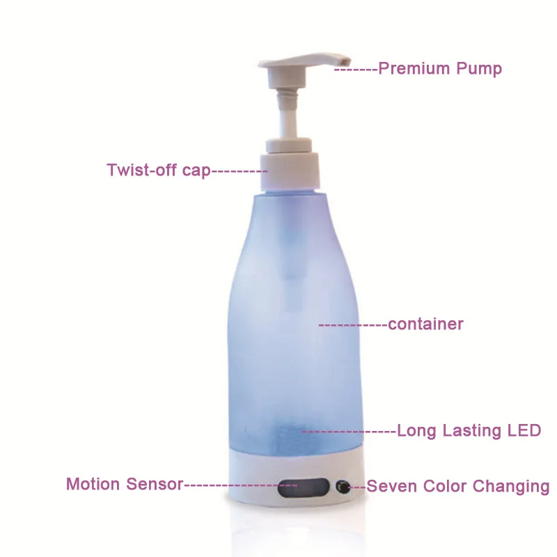 Soap Brite LED Colorful Light Liquid Soap Dispenser LED Glowing soap bottle Hand sanitizer dispenser sensor nigh tlight portable
Soap Brite LED Colorful Light Liquid Soap Dispenser LED Glowing soap bottle Hand sanitizer dispenser sensor nigh tlight portable