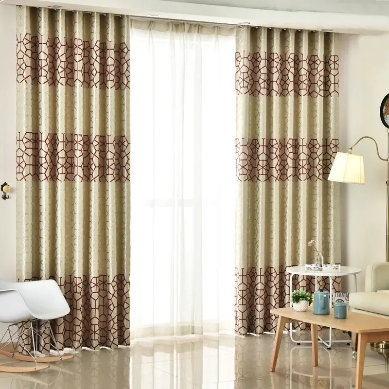 Modern Thick Suede Geometric Curtains for Living Room Bedroom Double-Sides Printed Blackout Sheer Drapes Silver Grey/Burgundy
Modern Thick Suede Geometric Curtains for Living Room Bedroom Double-Sides Printed Blackout Sheer Drapes Silver Grey/Burgundy