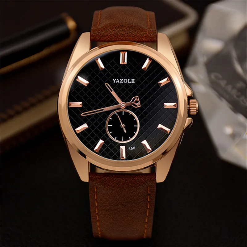 YAZOLE Business Watch Men Hollow Needle Small Dial Leather Strap Quartz Wrist Watch Elegant Male Clock Reloj Hombre YD356
YAZOLE Business Watch Men Hollow Needle Small Dial Leather Strap Quartz Wrist Watch Elegant Male Clock Reloj Hombre YD356