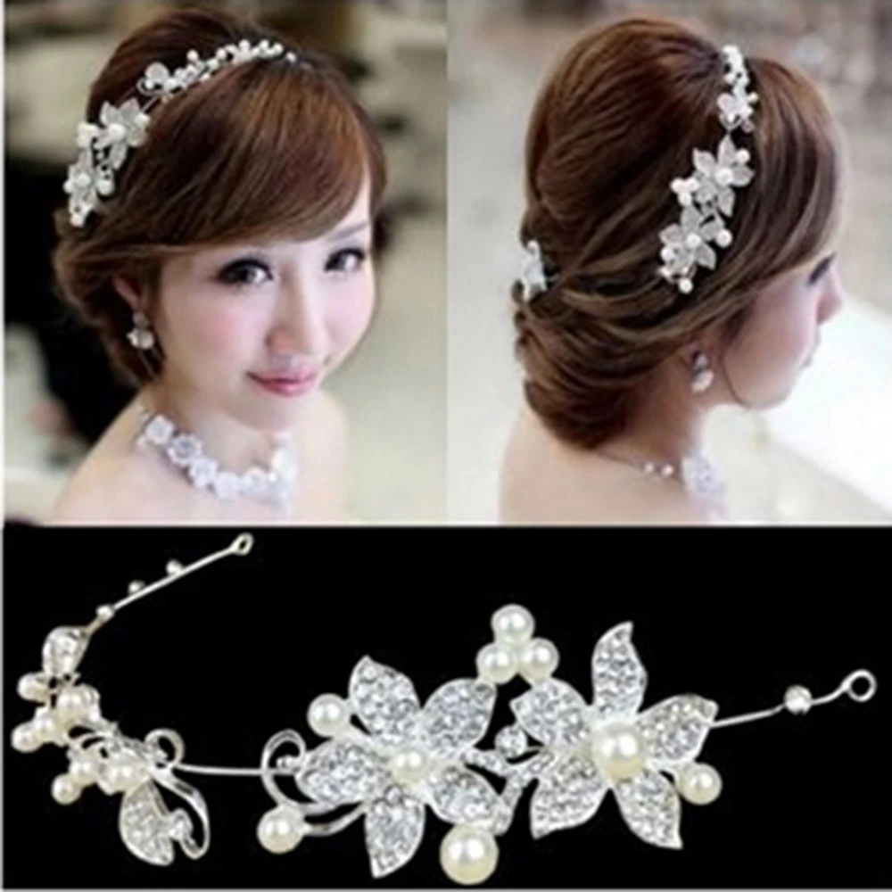 Bride Headdress Wedding Hair Accessories Jewelry Pearl Crystal Leaf Luxury Hair TiarasSilver Headbands Headpiece Elegant Women
Bride Headdress Wedding Hair Accessories Jewelry Pearl Crystal Leaf Luxury Hair TiarasSilver Headbands Headpiece Elegant Women