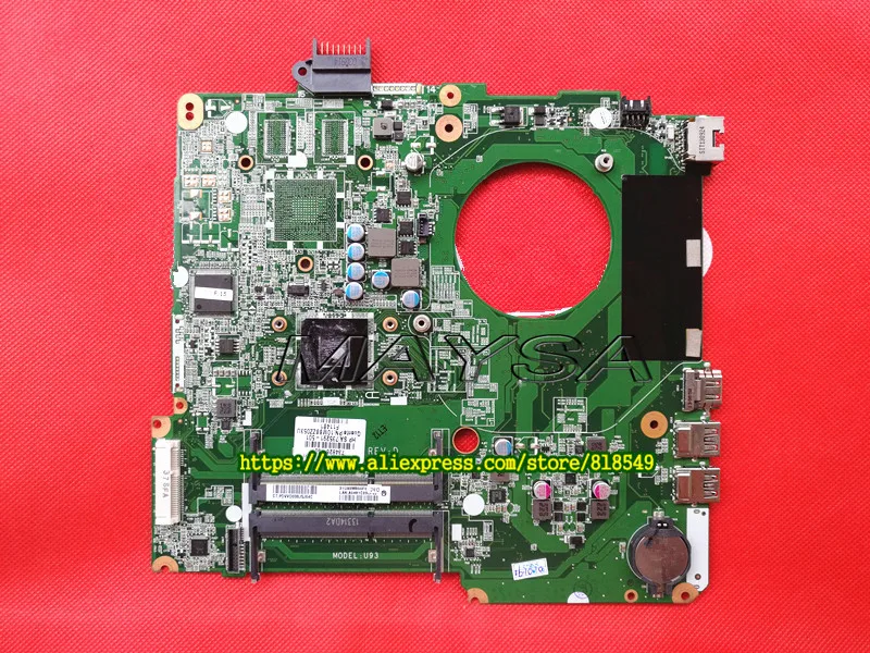 734827 501 001 подходит для HP PAVILION TOUCHSMART 15 N A6 5200M SERIES Материнская плата ноутбука DA0U93MB6D0