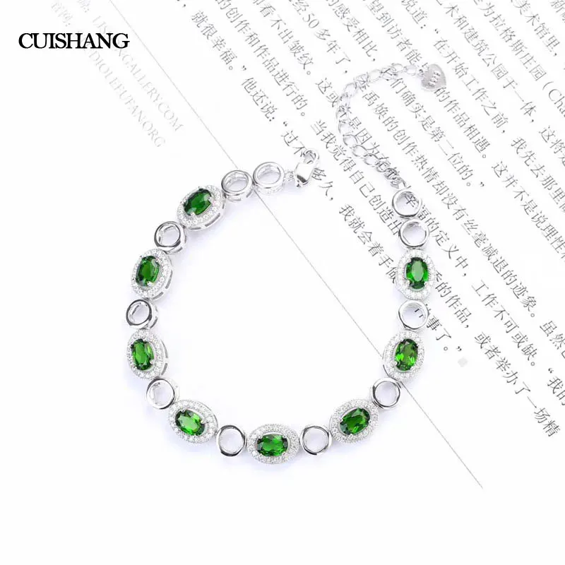 CSJ natural chrome diopside sterling 925 silver bracelets gemstone fine jewelry for women party gift
CSJ natural chrome diopside sterling 925 silver bracelets gemstone fine jewelry for women party gift