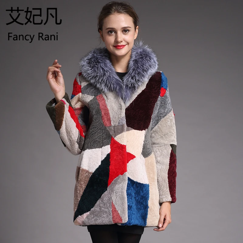 Winter New Sheepskin Coat for Women Warm Wool Coat Real Fox Fur Collar Genuine Fur Female Real Fur Outwear Sheep Shearing Jacket
Winter New Sheepskin Coat for Women Warm Wool Coat Real Fox Fur Collar Genuine Fur Female Real Fur Outwear Sheep Shearing Jacket