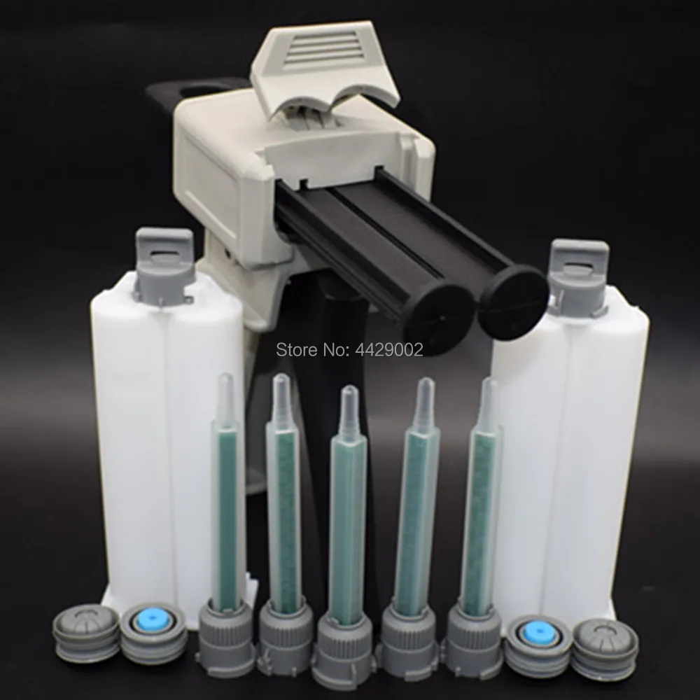 50ml 1:1 Caulking Gun Dispensing Applicator + 5pcs Static Mixing Epoxy Nozzles + 2pcs 50ml 1:1 Epoxy Adhesive Cartridges Tube
50ml 1:1 Caulking Gun Dispensing Applicator + 5pcs Static Mixing Epoxy Nozzles + 2pcs 50ml 1:1 Epoxy Adhesive Cartridges Tube