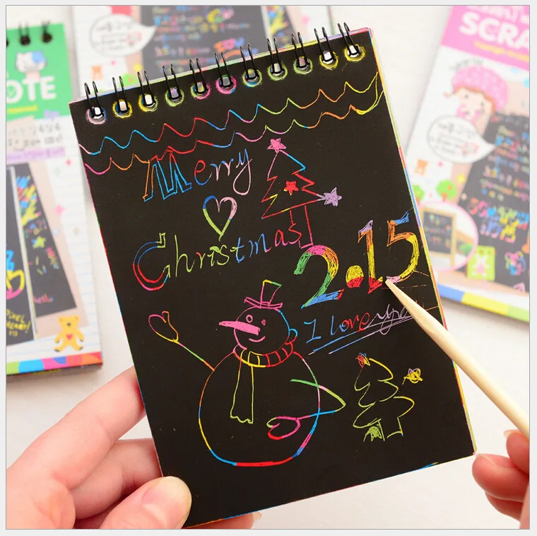 10 страниц Волшебные антистрессовые книжки-раскраски для детей взрослых детей рисунки блокнот с царапинами черный картон канцелярские бума... 
10 страниц Волшебные антистрессовые книжки-раскраски для детей взрослых детей рисунки блокнот с царапинами черный картон канцелярские бума...