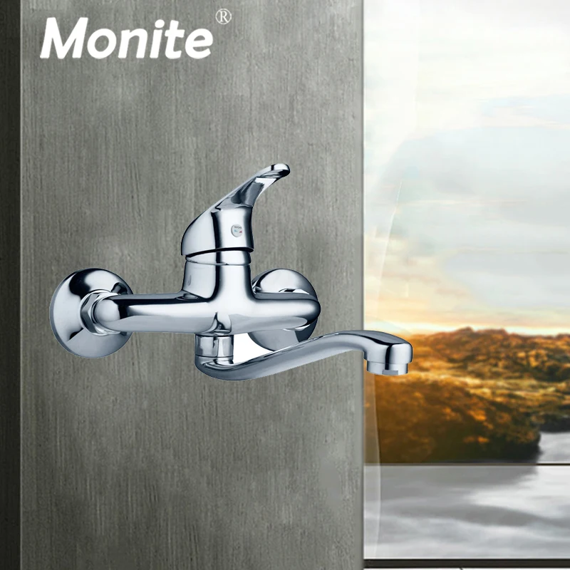 Monite Wall Mounted Bathtub Chrome Brass Bathroom Basin Mixer Faucet Sink Tap Hot & Cold Water Mixer Retail Laundry Faucet
Monite Wall Mounted Bathtub Chrome Brass Bathroom Basin Mixer Faucet Sink Tap Hot & Cold Water Mixer Retail Laundry Faucet