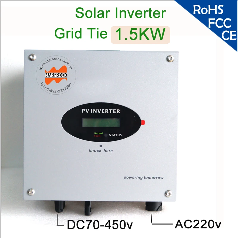 1500W 220/230/240V 50/60Hz DC to AC single phase solar inverter on grid 1 MPPT transformerless with LCD display for Europe, Asia
1500W 220/230/240V 50/60Hz DC to AC single phase solar inverter on grid 1 MPPT transformerless with LCD display for Europe, Asia
