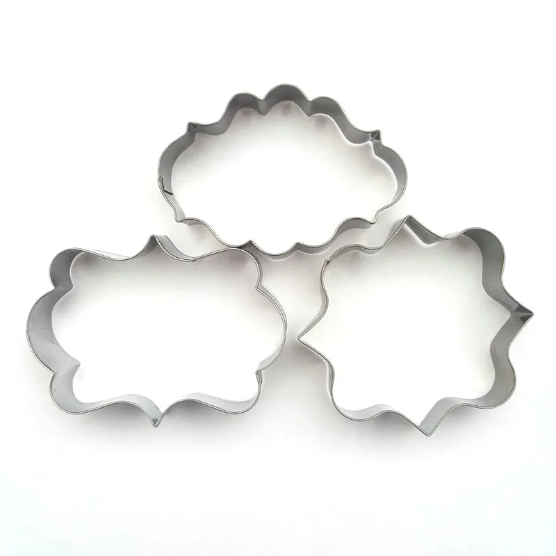 3pcs/set Blessing Frame Cookie Cutter Stainless Steel Biscuit Mould Wedding Sugarcraft Cutter Cake Tools Baking Accessories
3pcs/set Blessing Frame Cookie Cutter Stainless Steel Biscuit Mould Wedding Sugarcraft Cutter Cake Tools Baking Accessories