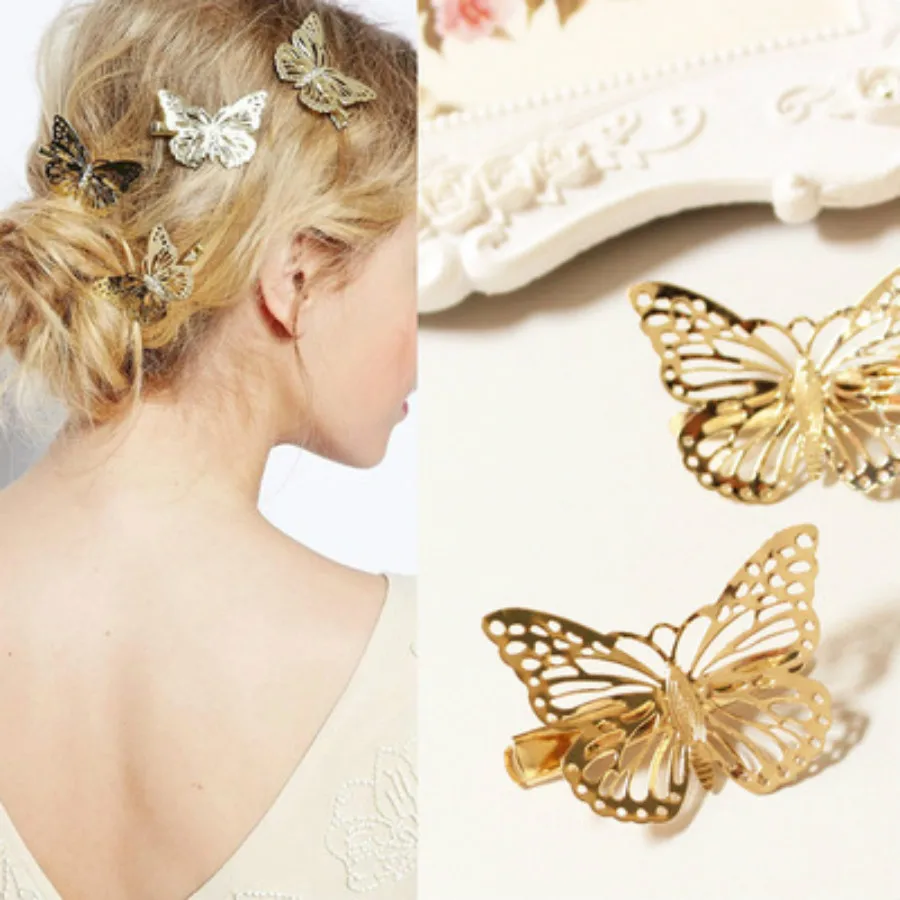 2019 New Fashion Retro Hollow Golden Butterfly Women Hair Clip Snap Hair Barrette Stick Hairpin Hair Styling Accessories Women
2019 New Fashion Retro Hollow Golden Butterfly Women Hair Clip Snap Hair Barrette Stick Hairpin Hair Styling Accessories Women