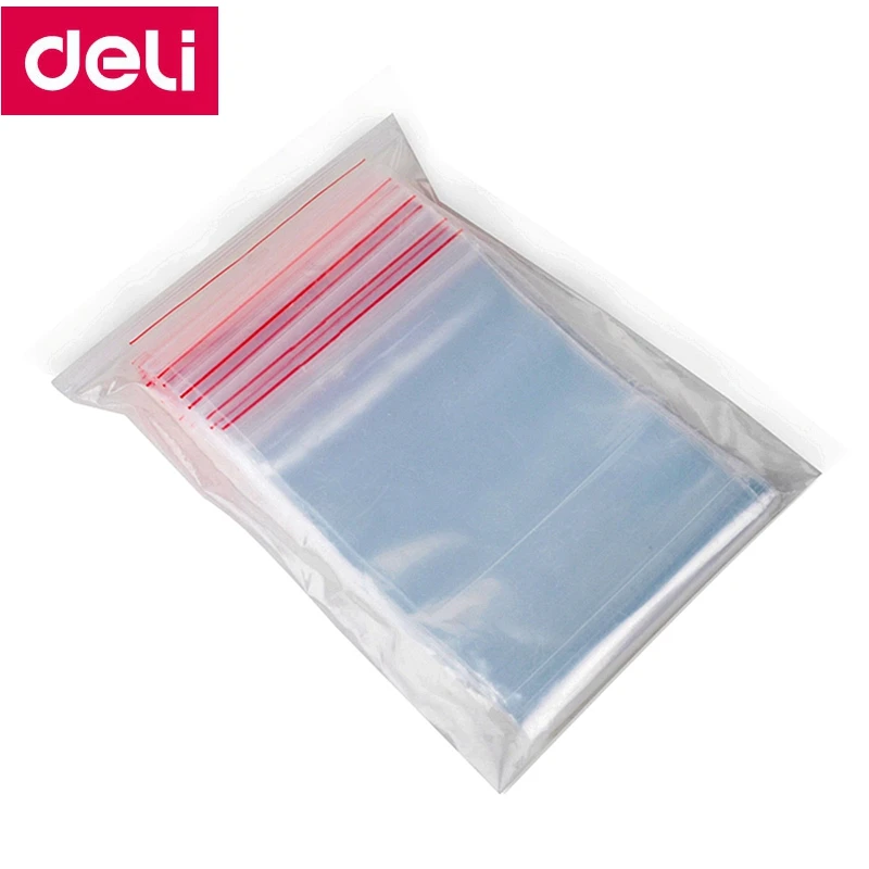 100pcs/Bag Deli 3022-3026 PE self seal bag 100x70mm 200x140mm 340x240mm self seal packing bag 0.04mm thickness wholesale
100pcs/Bag Deli 3022-3026 PE self seal bag 100x70mm 200x140mm 340x240mm self seal packing bag 0.04mm thickness wholesale