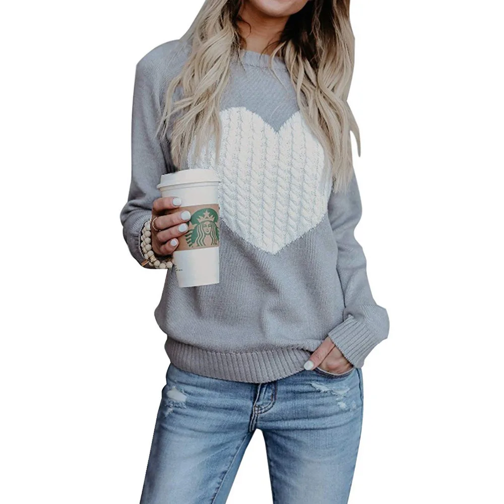 Autumn Women's Sweater Casual Street Clothes Moderate Knitting Pullover Lady Sweater Plus Size Hiver Heart Pattern Long Sleeve
Autumn Women's Sweater Casual Street Clothes Moderate Knitting Pullover Lady Sweater Plus Size Hiver Heart Pattern Long Sleeve