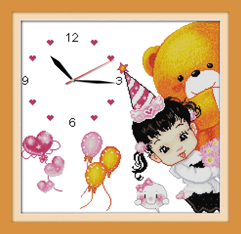 Happy party cross stitch kit 14ct 11ct count print canvas wall clock stitching embroidery DIY handmade needlework
Happy party cross stitch kit 14ct 11ct count print canvas wall clock stitching embroidery DIY handmade needlework