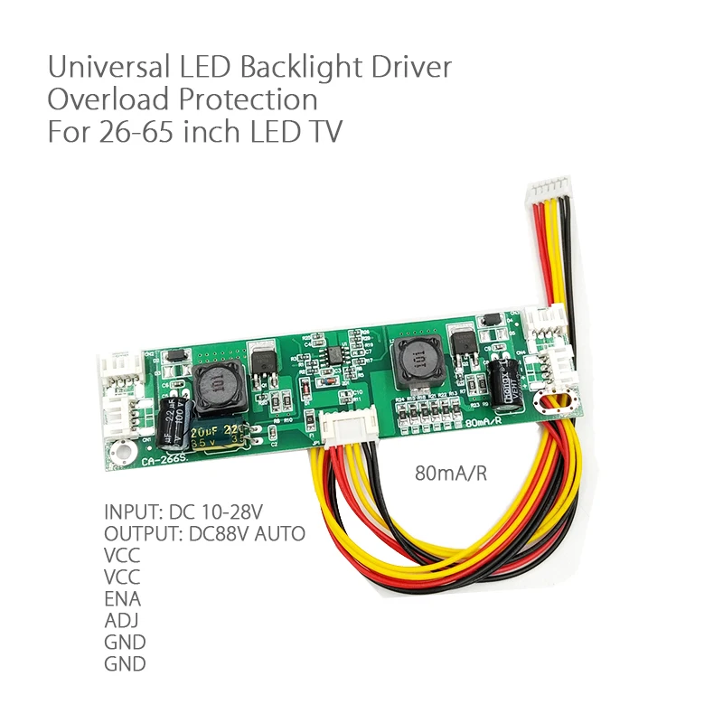 Upgraded For 26-65inch 12V-28V Input LED TV Universal backlight Driver Boost plate TV Constant current board adjustable current
Upgraded For 26-65inch 12V-28V Input LED TV Universal backlight Driver Boost plate TV Constant current board adjustable current