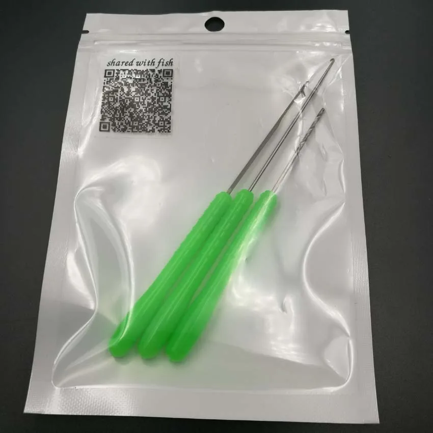 One Set 3PCS Carp Fishing Rigging Tool Boilie Needle Drill Hook Rig Making Kits other Accessory for Bait | Спорт и развлечения