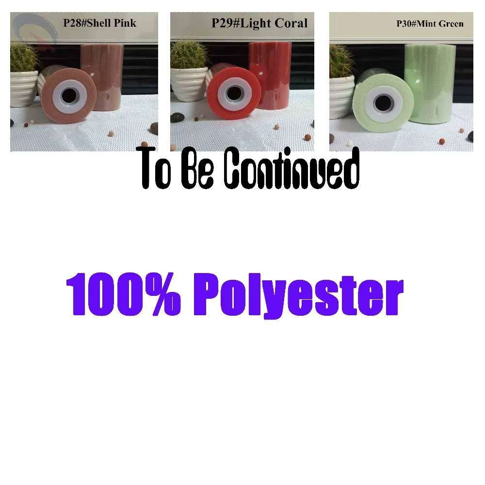 100 Yards Decorative Polyester Tulle Roll Spools for Parties 
100 Yards Decorative Polyester Tulle Roll Spools for Parties