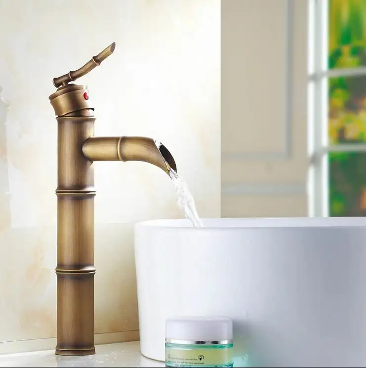 Free shipping High quality Deck Mounted Single Handle bamboo style Bathroom Sink Mixer Faucet bronze popular Hot and Cold Water
Free shipping High quality Deck Mounted Single Handle bamboo style Bathroom Sink Mixer Faucet bronze popular Hot and Cold Water