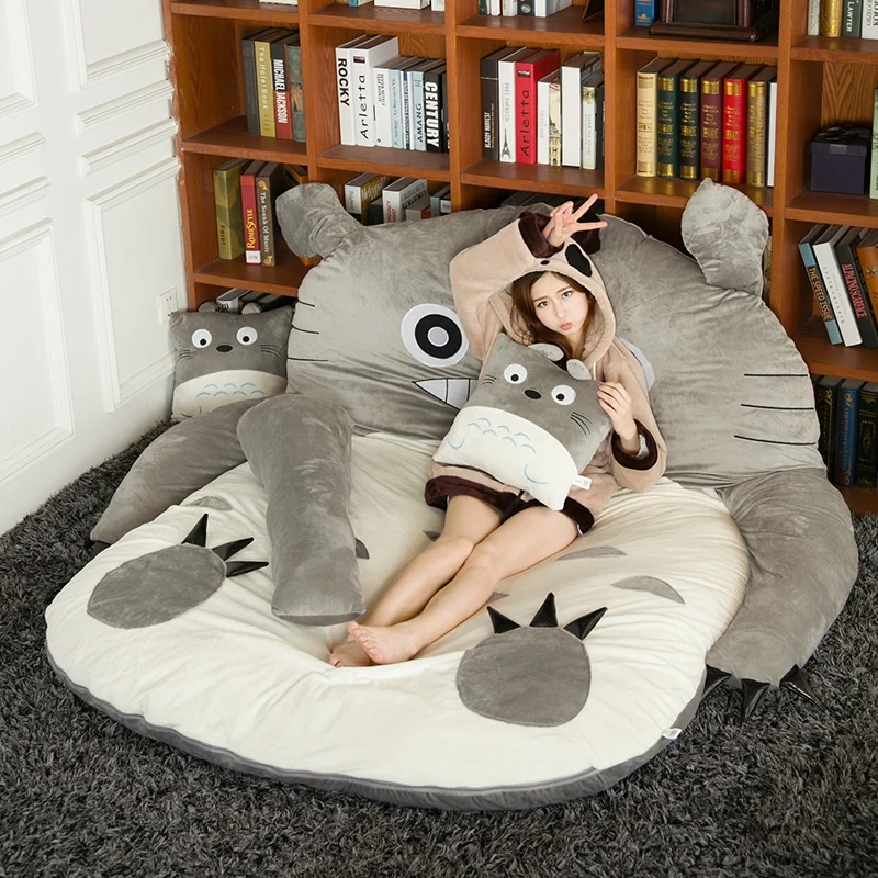 Japanese anime Totoro plush beanbag cartoon cat bed tatami mattress cute children sleeping bag for adults and kids gift
Japanese anime Totoro plush beanbag cartoon cat bed tatami mattress cute children sleeping bag for adults and kids gift