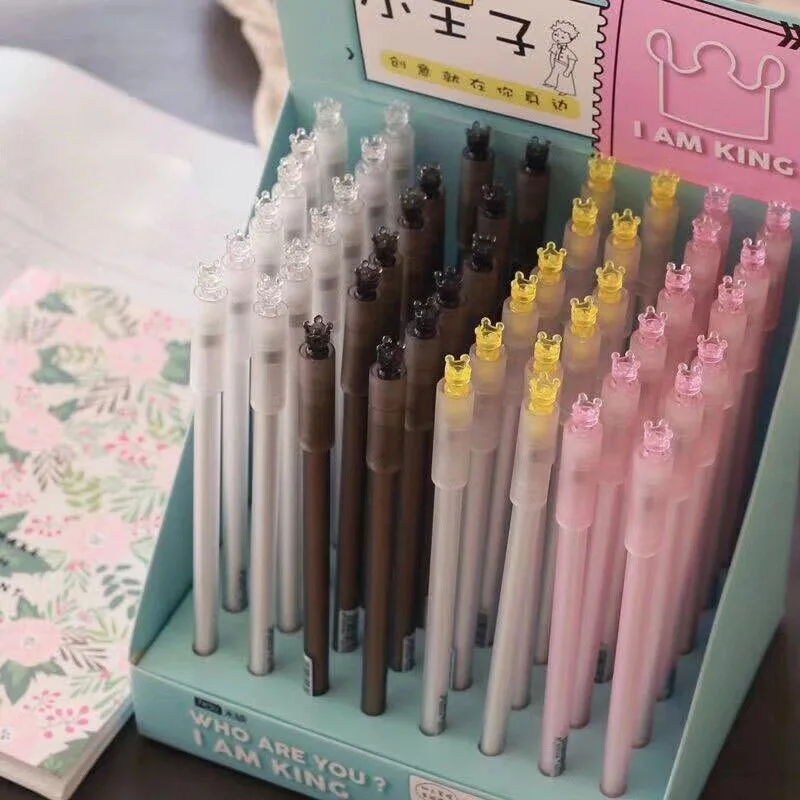 2X Crystal Little Prince Crown Head Velvet Gel Pen School Office Supply Student Stationery Black Ink 0.5mm G9-56
2X Crystal Little Prince Crown Head Velvet Gel Pen School Office Supply Student Stationery Black Ink 0.5mm G9-56