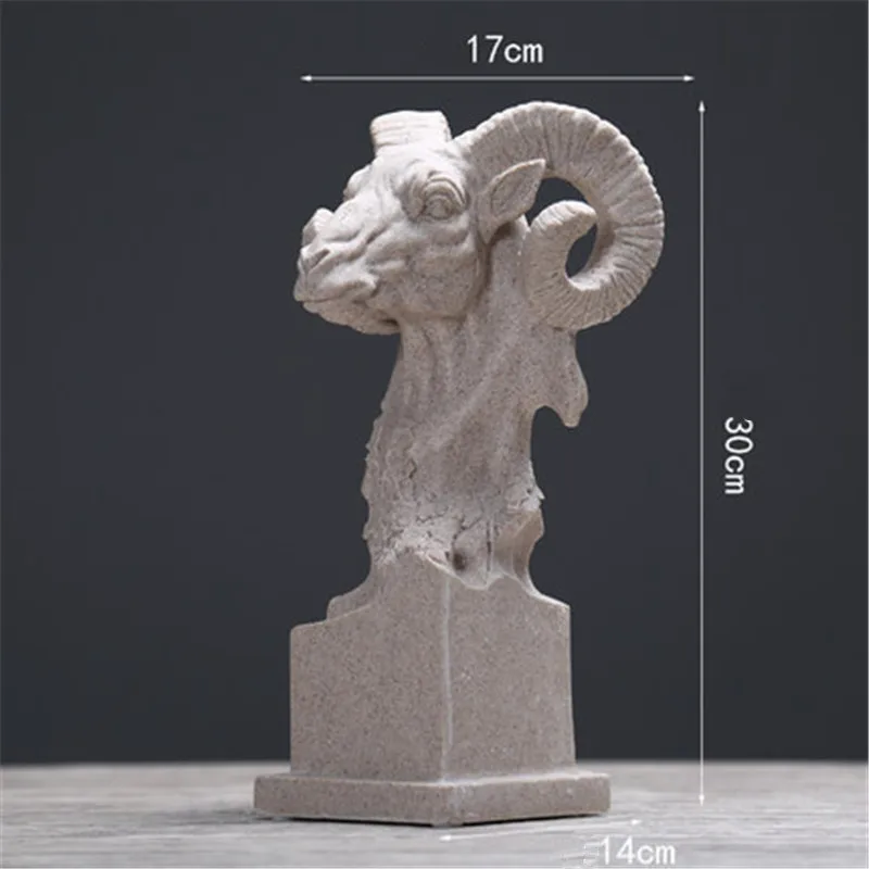 Creative Decoration Sheep Sculpture Animal Shape Living Room Bookcase TV Stand Sandstone Crafts Para Casa Decor L3323
Creative Decoration Sheep Sculpture Animal Shape Living Room Bookcase TV Stand Sandstone Crafts Para Casa Decor L3323