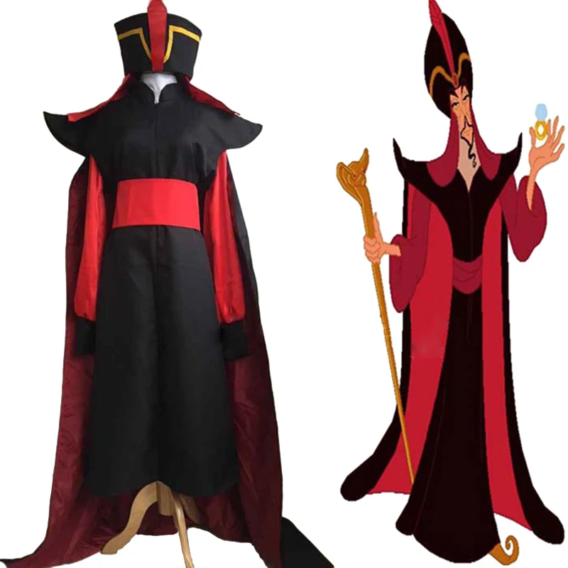 Customized Adult Men's Aladdin Jafar Villain Costume Outfit Aladdin Cosplay Costume
Customized Adult Men's Aladdin Jafar Villain Costume Outfit Aladdin Cosplay Costume