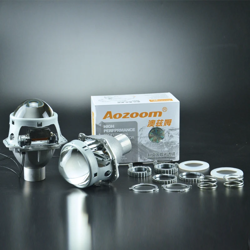 Aozoom 2 шт. неразрушающий металл 3 дюйма прозрачная линия Hela 5 H4 HID Bi Xenon объектив