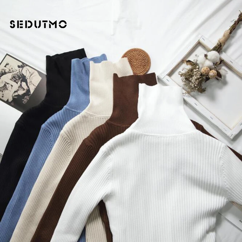 SEDUTMO Winter Thick Velvet Women Sweater Pullovers Turtleneck Warm Knitted Jumper Slim Basic Sweater Black Top ED680
SEDUTMO Winter Thick Velvet Women Sweater Pullovers Turtleneck Warm Knitted Jumper Slim Basic Sweater Black Top ED680