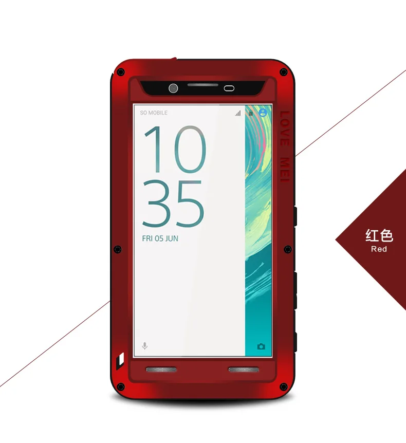 Водонепроницаемый чехол для Sony Xperia X Жесткий противоударный металлический Dual Sim