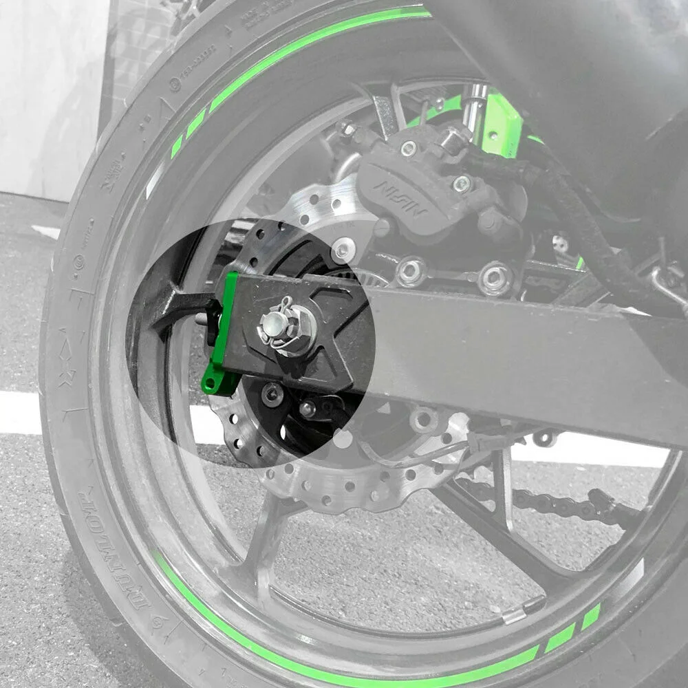 CNC Aluminum Rear Axle Blocks Chain Adjusters End Cap For Kawasaki Ninja 250 400 2018 2019 Motorcycle Accessories
CNC Aluminum Rear Axle Blocks Chain Adjusters End Cap For Kawasaki Ninja 250 400 2018 2019 Motorcycle Accessories