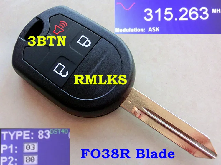RMLKS New Uncut Remote Key Fob 3 4 Button 80 Bit 4D63 Fit For Edge Escape 2007-2013 315MHz 433MHz Car Key
RMLKS New Uncut Remote Key Fob 3 4 Button 80 Bit 4D63 Fit For Edge Escape 2007-2013 315MHz 433MHz Car Key