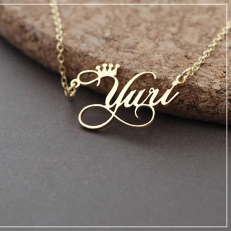 Custom Crown Name Necklace Personalized Jewelry Stainless Steel Nameplate Silver Rose Gold Choker Necklace Women Bridesmaid Gift
Custom Crown Name Necklace Personalized Jewelry Stainless Steel Nameplate Silver Rose Gold Choker Necklace Women Bridesmaid Gift