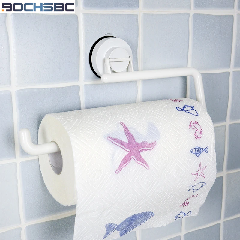 Кухонный держатель бумаги BOCHSBC белая роликовая вешалка для салфеток креативная