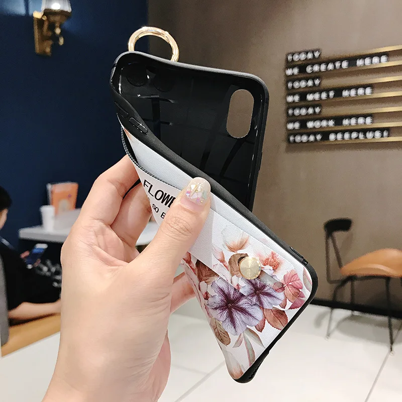 Чехол с ремешком на запястье для Xiaomi Mi 9 8 5X 6X чехол-подставка телефона Redmi K20 Pro 4X