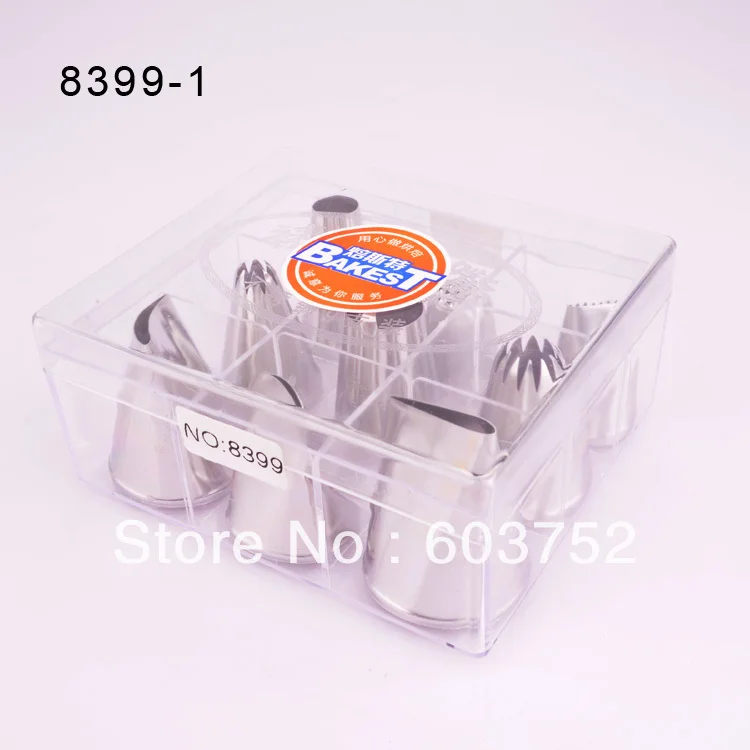 BAKEST 9 pcs per set Large Stainless Steel Icing Pastry Nozzles Cake Decorating Tools
BAKEST 9 pcs per set Large Stainless Steel Icing Pastry Nozzles Cake Decorating Tools