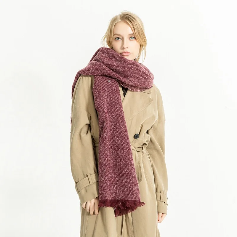 Mingjiebihuo fashion Simple and generous Autumn and winter new tassel scarf monochrome frosted thick warm collar women girls
Mingjiebihuo fashion Simple and generous Autumn and winter new tassel scarf monochrome frosted thick warm collar women girls