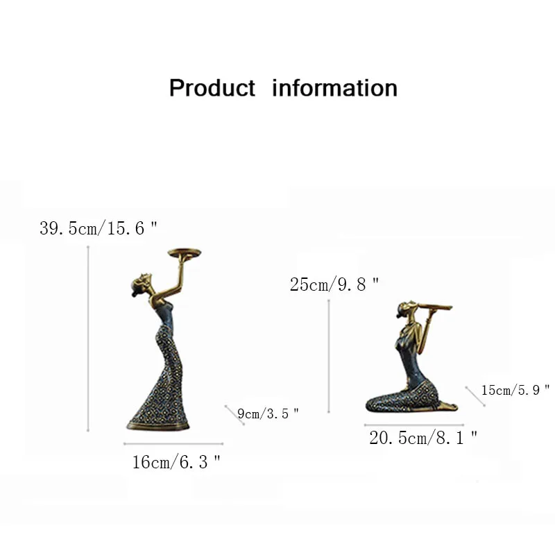 American Creative Retro Lady Candlestick Model Ornament Home Living Room Table Soft Decoration Romantic Candlelight Dinner Props
American Creative Retro Lady Candlestick Model Ornament Home Living Room Table Soft Decoration Romantic Candlelight Dinner Props