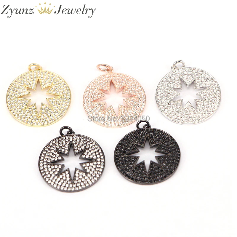 5PCS ZYZ174-8635 Hot Sale pure color hollow star round pendant amazing CZ Micro pave pendant
5PCS ZYZ174-8635 Hot Sale pure color hollow star round pendant amazing CZ Micro pave pendant