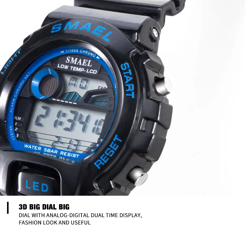 SMAEL Wristwatches Military Watch Men Sport Watch For Mens Digital Watches Waterproof Top Brand Luxury Clock relogio masculino
SMAEL Wristwatches Military Watch Men Sport Watch For Mens Digital Watches Waterproof Top Brand Luxury Clock relogio masculino