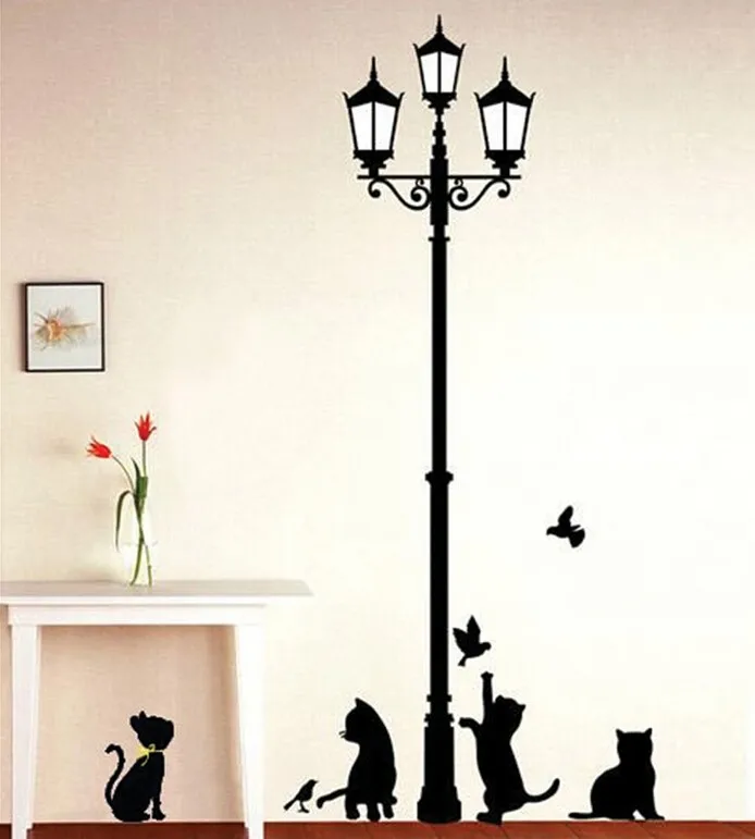 Free Shipping Popular Ancient Lamp Cats and Birds Wall Sticker Wall Mural Home Decor Room Kids Decals Wallpaper
Free Shipping Popular Ancient Lamp Cats and Birds Wall Sticker Wall Mural Home Decor Room Kids Decals Wallpaper