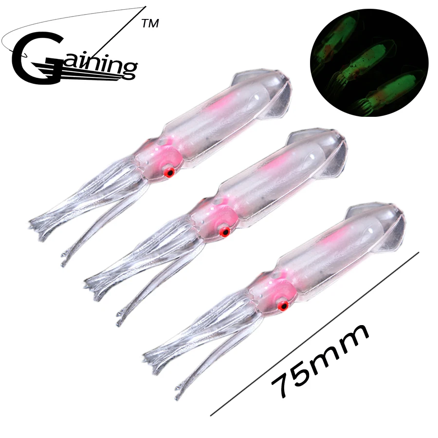 20PCS/LOT Luminous Soft Fishing Squid Lures Soft Fishing Lures Sea Fishing Squid Jigs Artificial Bait Soft Lure
20PCS/LOT Luminous Soft Fishing Squid Lures Soft Fishing Lures Sea Fishing Squid Jigs Artificial Bait Soft Lure