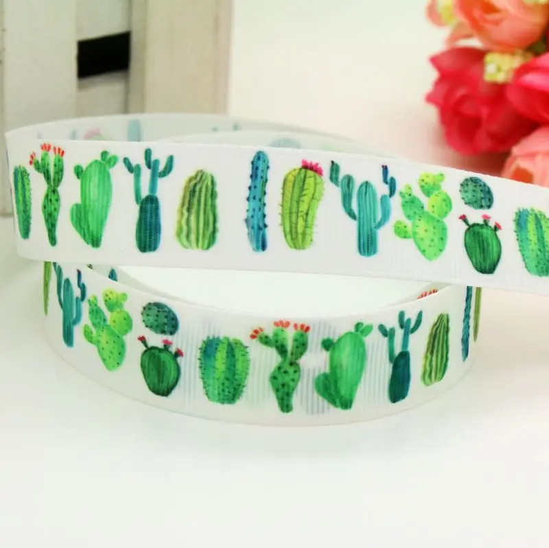 DHK 7/8'' 5yards cactus printed grosgrain ribbon headwear hair bow diy decoration OEM Wholesale 22mm C1147
DHK 7/8'' 5yards cactus printed grosgrain ribbon headwear hair bow diy decoration OEM Wholesale 22mm C1147
