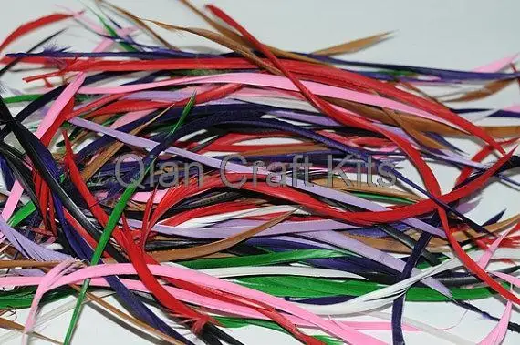 350pcs mixed colors Selected stripped goose biot Feather Hair fascinator Long 5"-10"
350pcs mixed colors Selected stripped goose biot Feather Hair fascinator Long 5"-10"